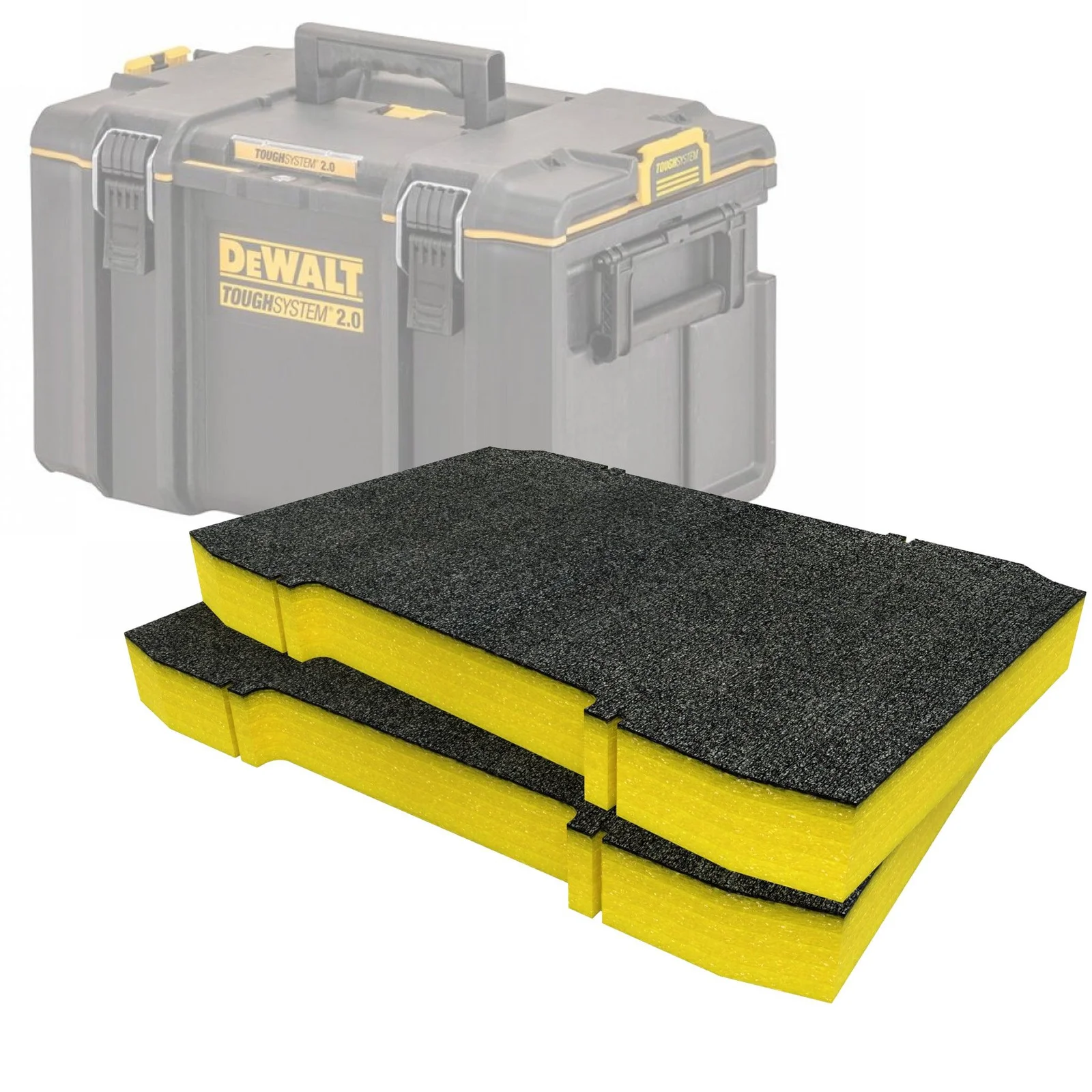 Khay foam đồ nghề cho thợ trong hộp dụng cụ DeWalt ToughSystem