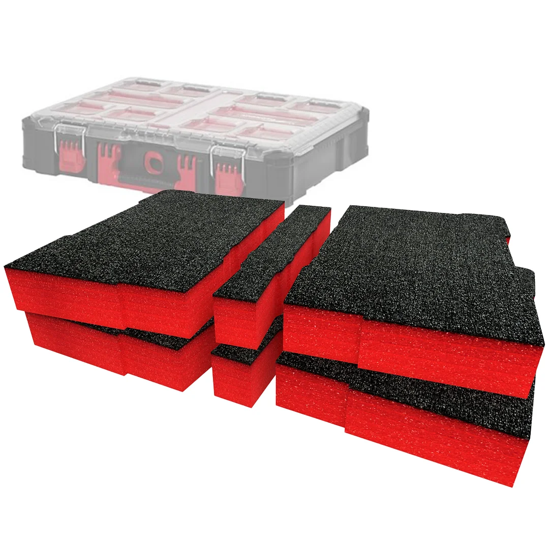 Foam Packout 48-22-8430, khay foam insert PE cắt vừa khít Milwaukee Packout Compact Organizer